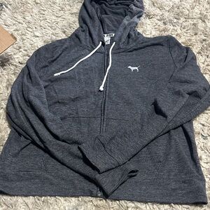 Victoria's Secret Dark Gray Zip-Up Sweater